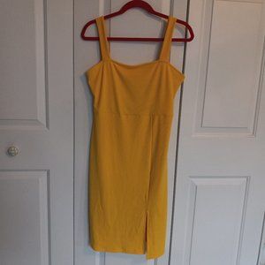 New, Fitted Yellow Dress, Sz XL